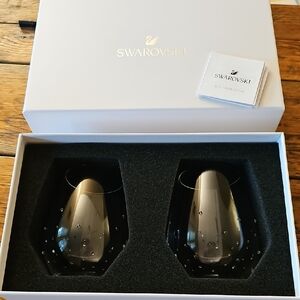 Swarovski Crystal Stemless Wine Glass Set